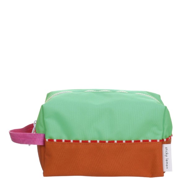 Kulturbeutel Sticky Lemon Better Together · colourblocking towel green + gravel orange