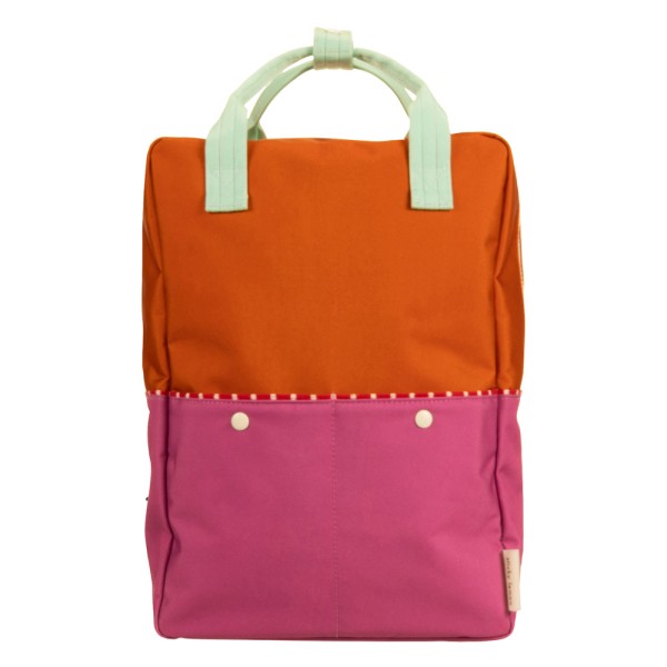 Rucksack large Sticky Lemon Better Together · colourblocking gravel orange + rosette pink