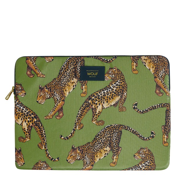 Laptoptasche 15"/16" · Olive Leopard