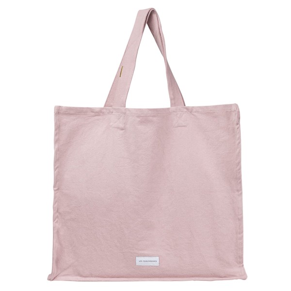 Shopper large bio-Baumwoll-Canvas · rose délicat