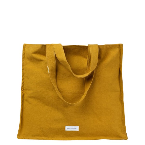 Shopper large bio-Baumwoll-Canvas · jaune safran