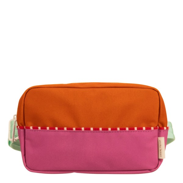 Gürteltasche large Sticky Lemon Better Together · colourblocking gravel orange + rosette pink