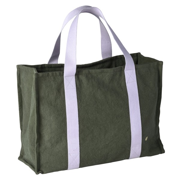 Shopper Daily Bag aus bio-Baumwolle wasserabweisend · kale