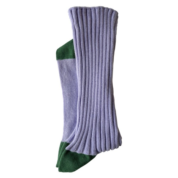 Socken Yvette aus bio-Baumwolle · lilas