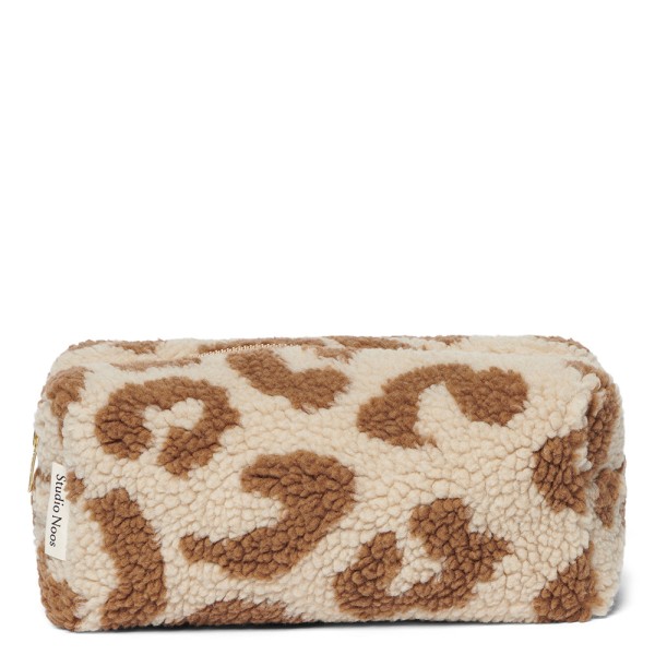 Pouch Teddy · leopard ecru