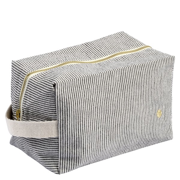 Pouch Cube large aus Baumwolle · finette caviar