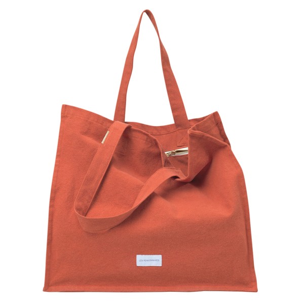 Shopper large bio-Baumwoll-Canvas · orange flamboyant