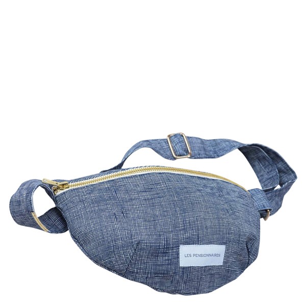 Gürteltasche bio-Baumwolle · quadrillé bleu orage