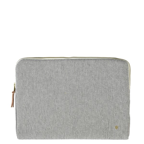 Laptop Sleeve 13/14" aus bio-Baumwolle · finette caviar