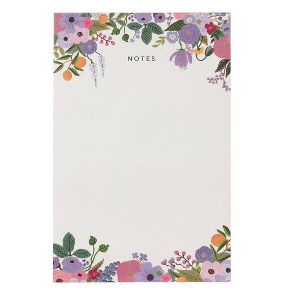 Notepad small · Violet Garden Party