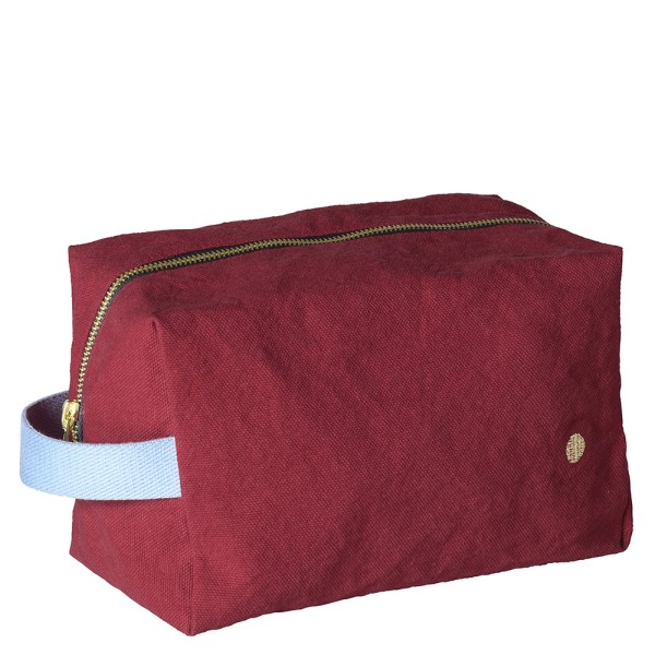 Pouch Cube large aus bio-Baumwolle wasserabweisend · cherry