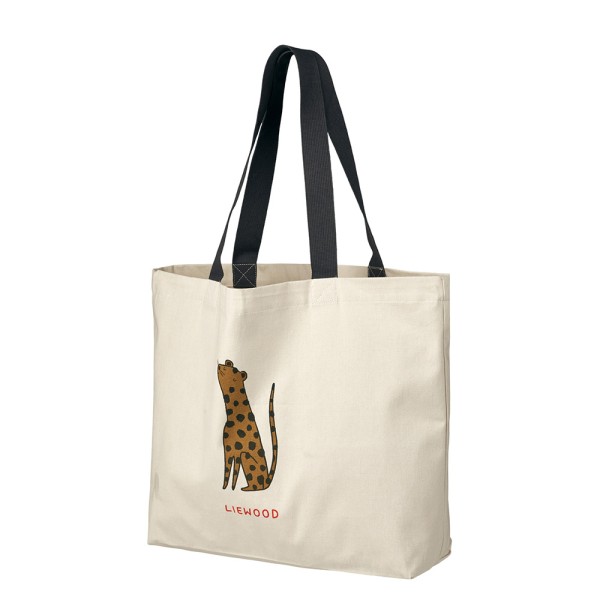 Tote Bag big Leopard · sandy