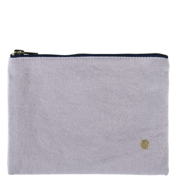 Pouch flach medium aus bio-Baumwolle wasserabweisend · poivre rose